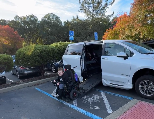 toyota sienna wheelchair van for a family