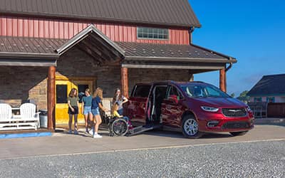 Chrysler Companionvan Wheelchair Van with Ramp Extended