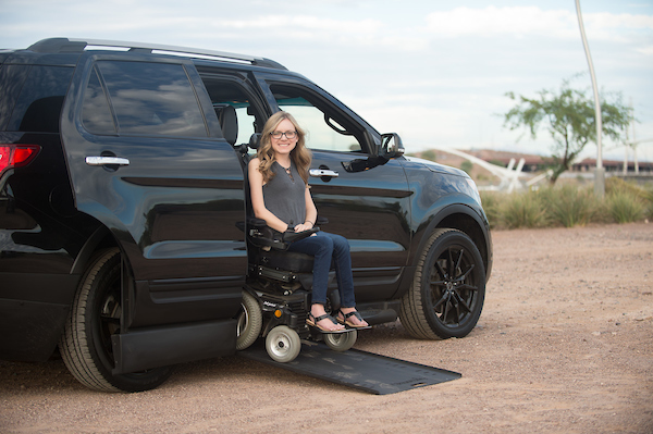 Kacey in her MXV
