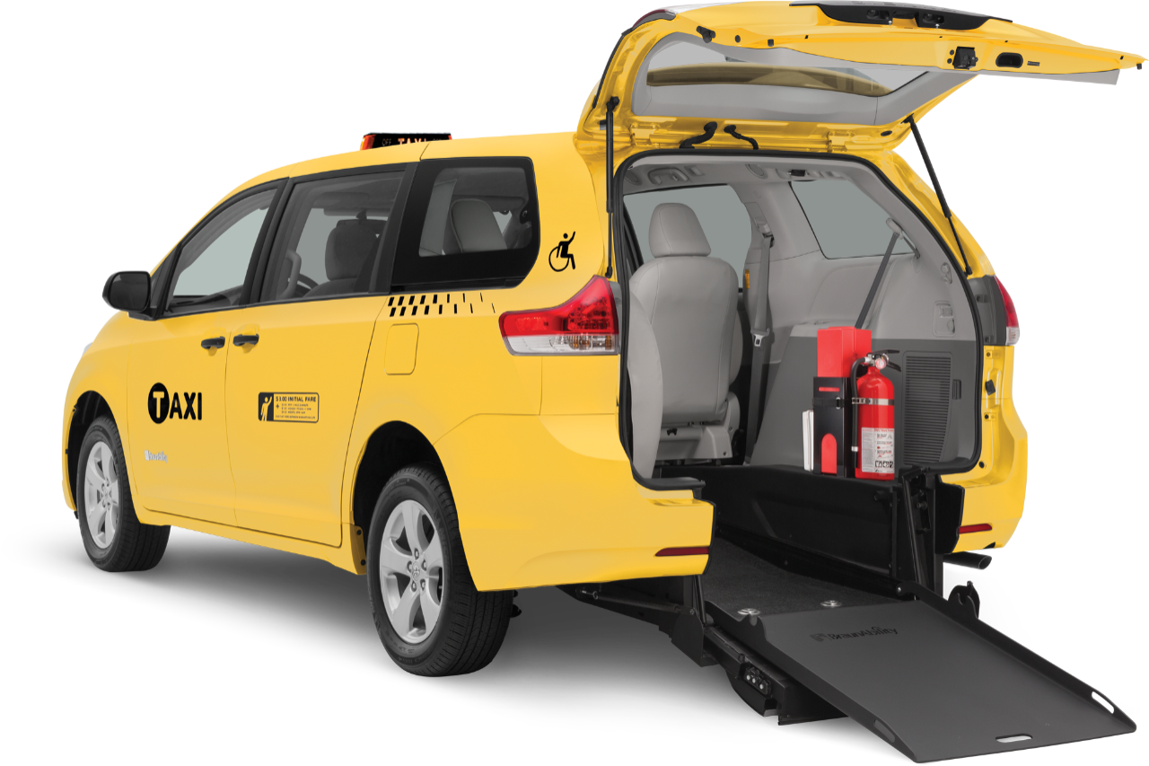 wheelchair accessible toyota taxi