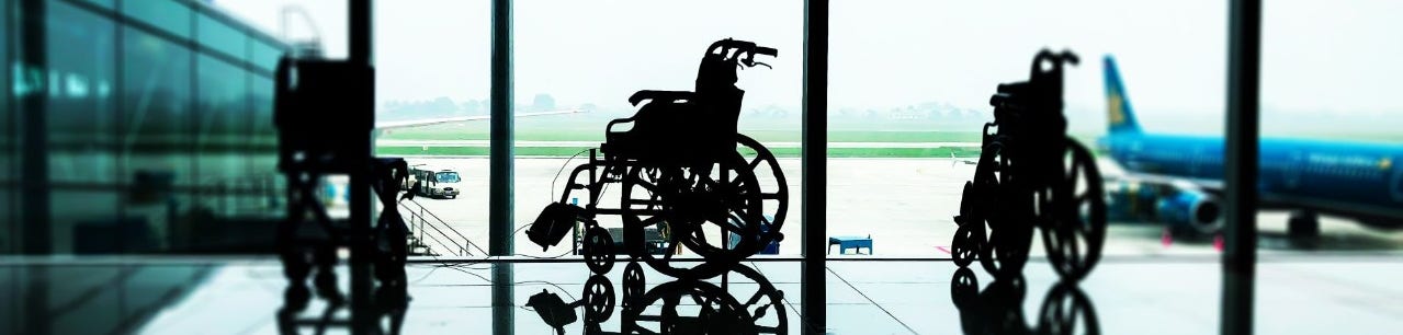 wheelchair users in the airport
