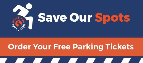 Save Our Spots. Order free parking tickets