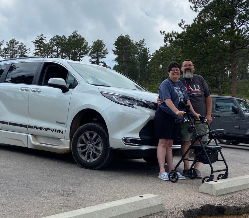 Tracie Ridgeway with Toyota Sienna Hybrid