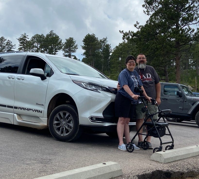 Tracie Ridgeway with Toyota Sienna Hybrid