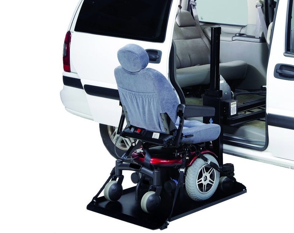 Harmar AL690 Scooter Powerchair Lift in Use