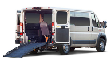 Full-size wheelchair accessible van