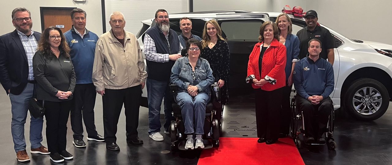 BraunAbility donated a Toyota Sienna Hybrid