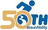 the BraunAbility 50th anniversary logo