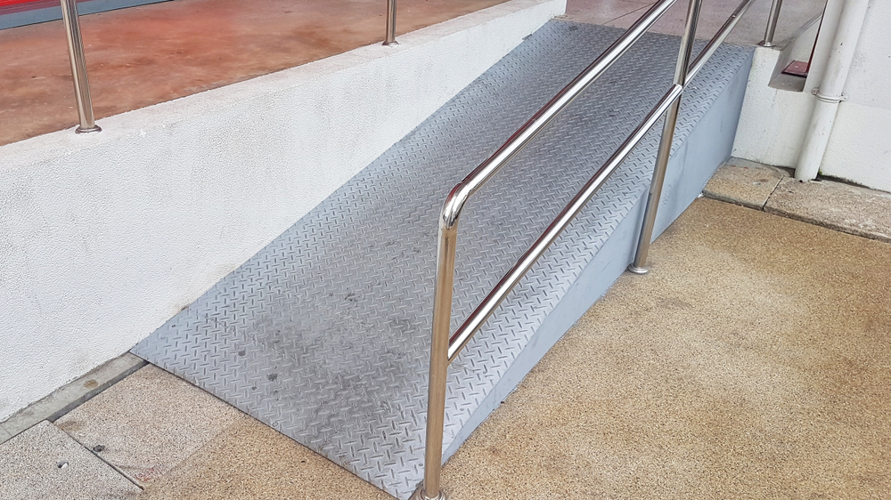 an image of a metal ramp for house