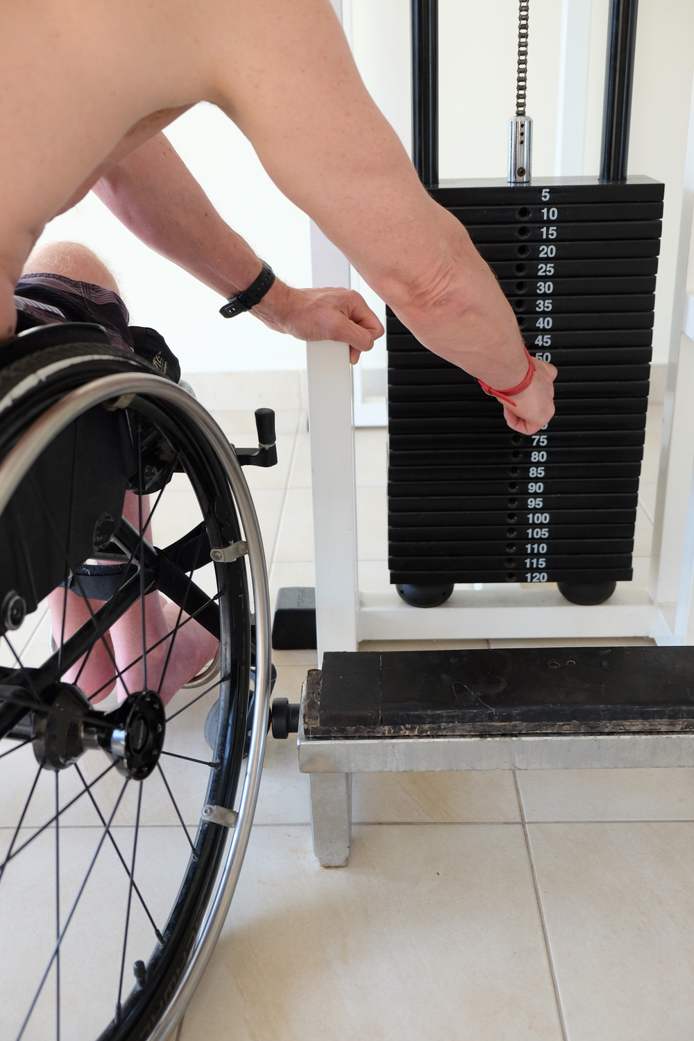 wheelchair workout weights