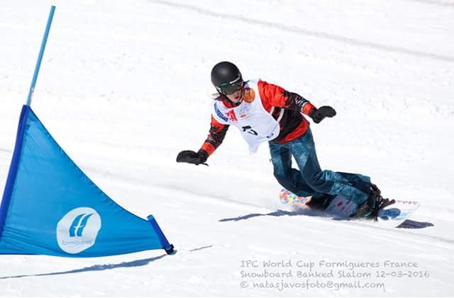 paralympic snowboarder