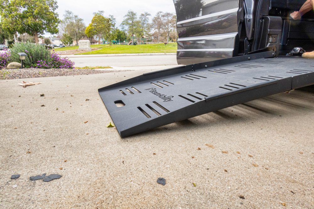 A braunability wheelchair van ramp