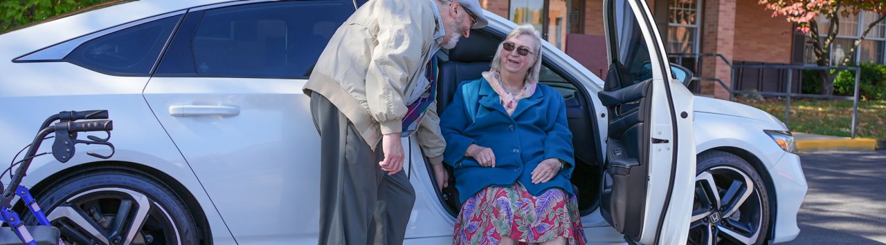 How to help seniors get in and out of a car