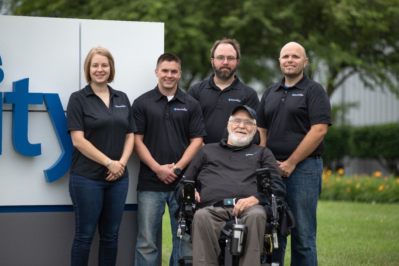 A group of BraunAbility product specialists