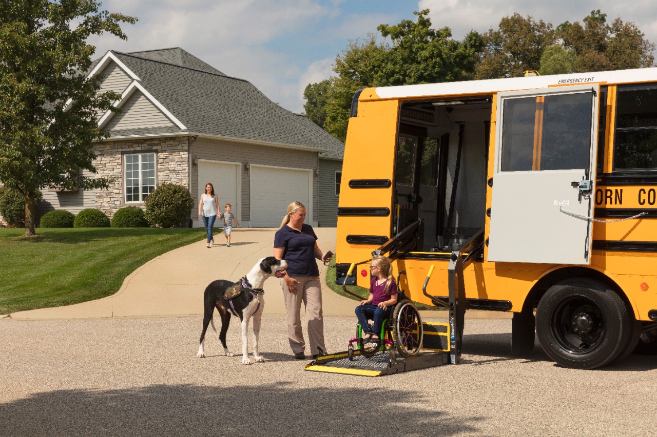 braunability wheelchair lift for school bus