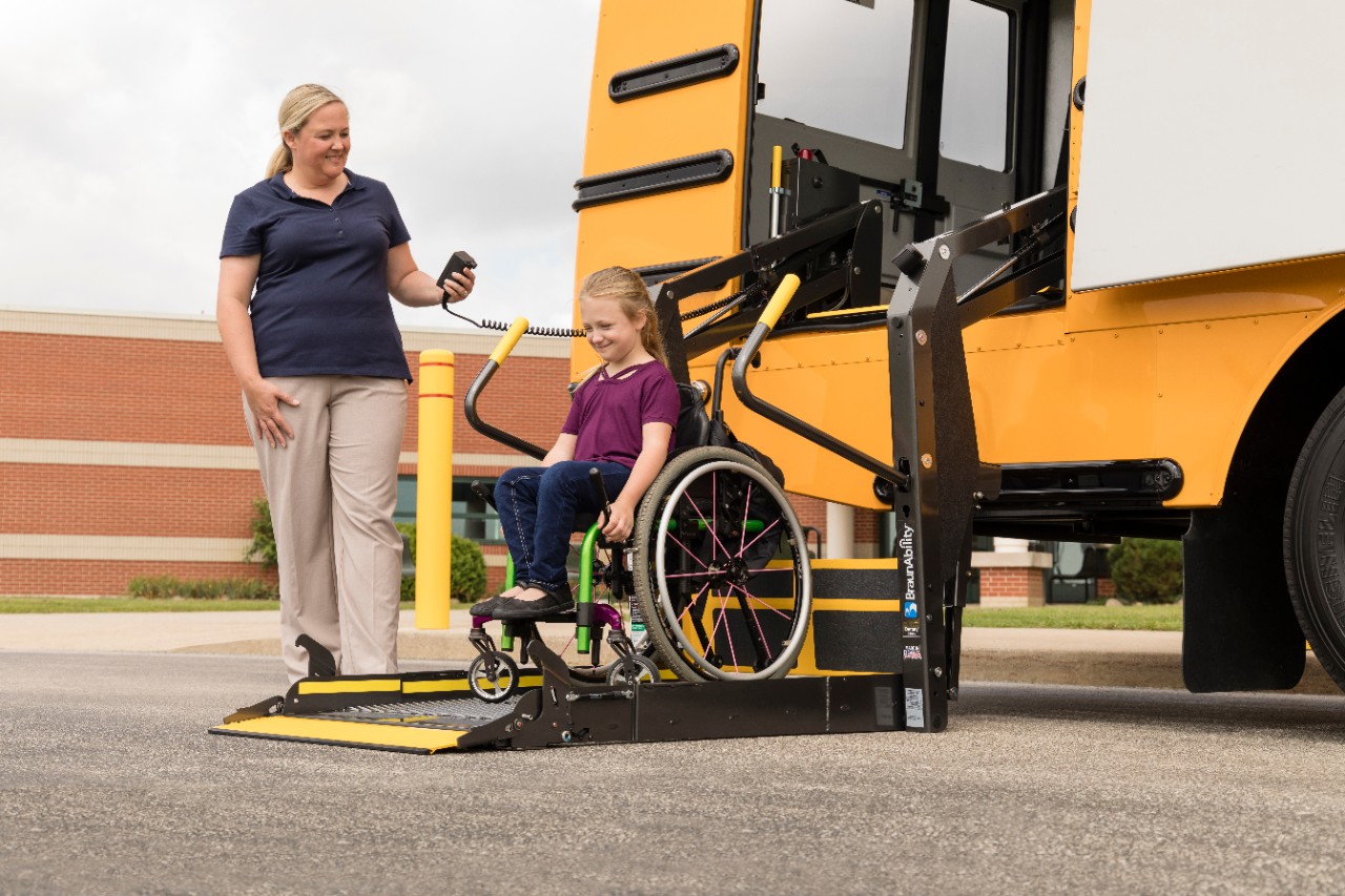 student safety on wheelchair lift