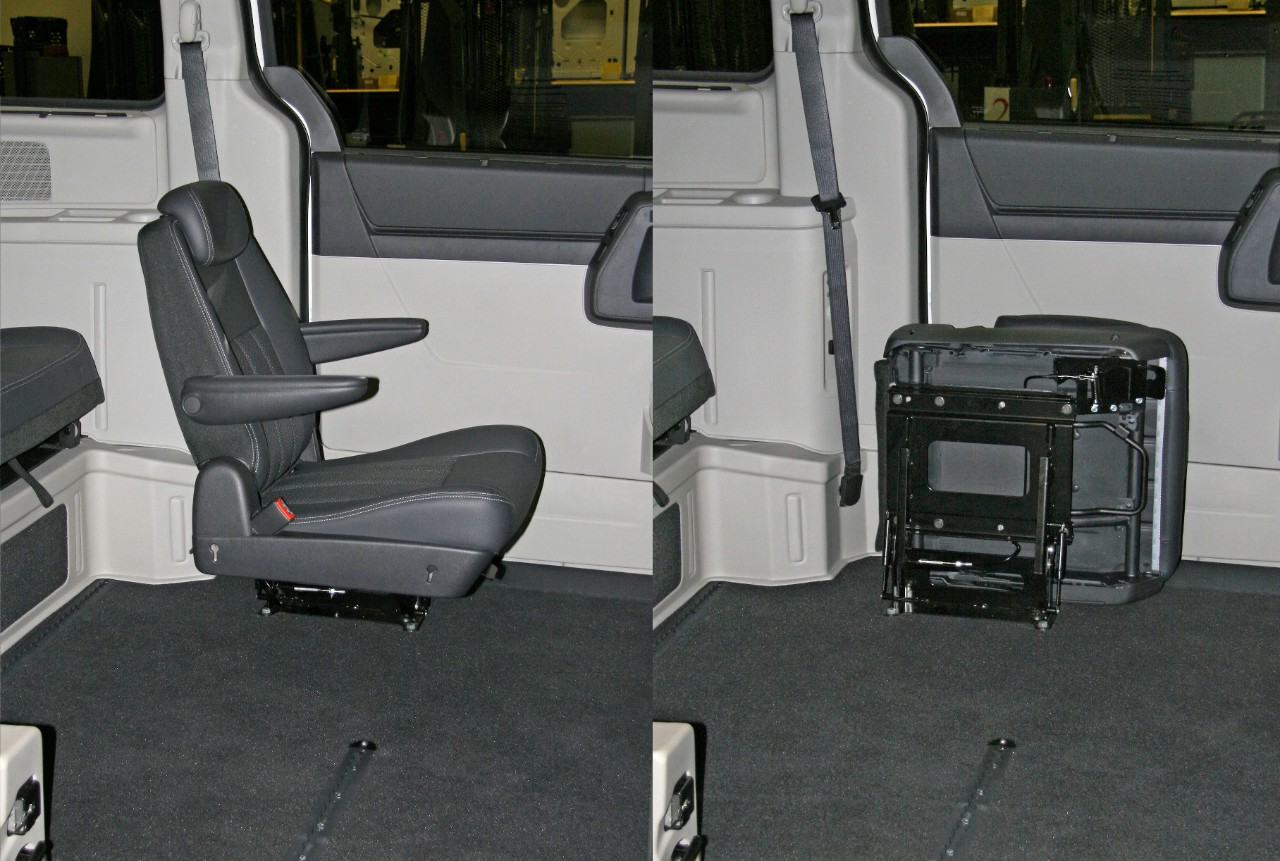 flip and fold, flip n fold, flip and fold van seats