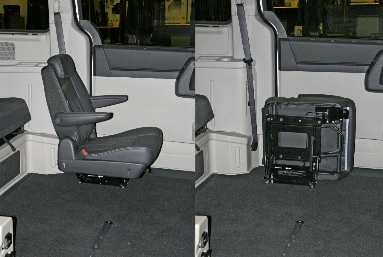 Flip-N-Fold Seating | Flip and Fold Van 