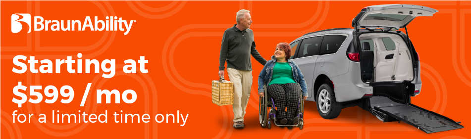 starting at $599/mo for a limited-time only. affordable wheelchair vans