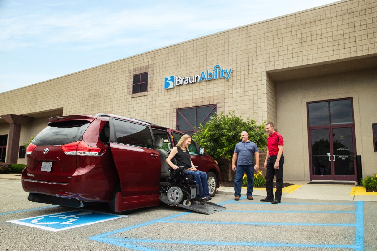 handicap van at dealership