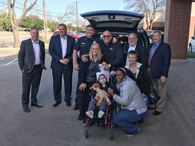 United Access of Carrollton, Texas donates a van conversion to a father of a special needs daughte United Access of Carrollton, Texas donates a van conversion to a father of a special needs daughte